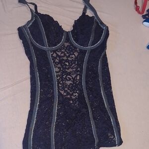 Savage X Fenty Black Lace Camisole
